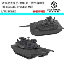 1/72/87 French Evo Leclerc Evolution Main Battle Tank Resin Model Kit 3D Printed