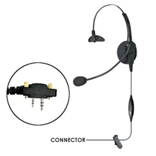 Klein Voyager Over The Head Headset for Icom F (2 Mount Screws) Two Way Radios