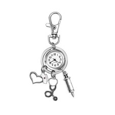 Clip On Nurse Watch Carabiner FOB Kingchain Pocket Watch for Doctor Stethoscope