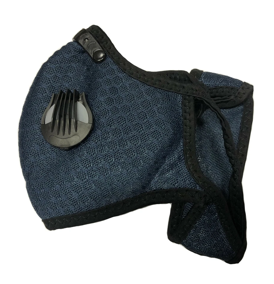 NUEVO estilo máscara facial de ciclismo con filtro de carbón activo válvulas de respiración reutilizables Foto 4 de 4