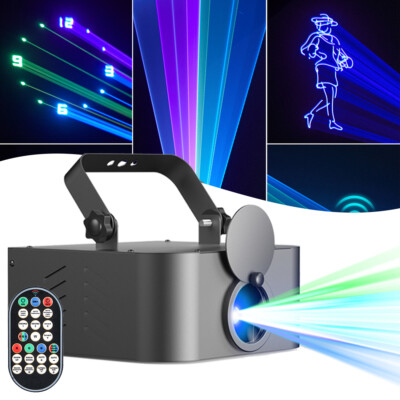 3D Animation Effect Projector Laser Light DMX512 RGB LED DJ Disco Party Lights