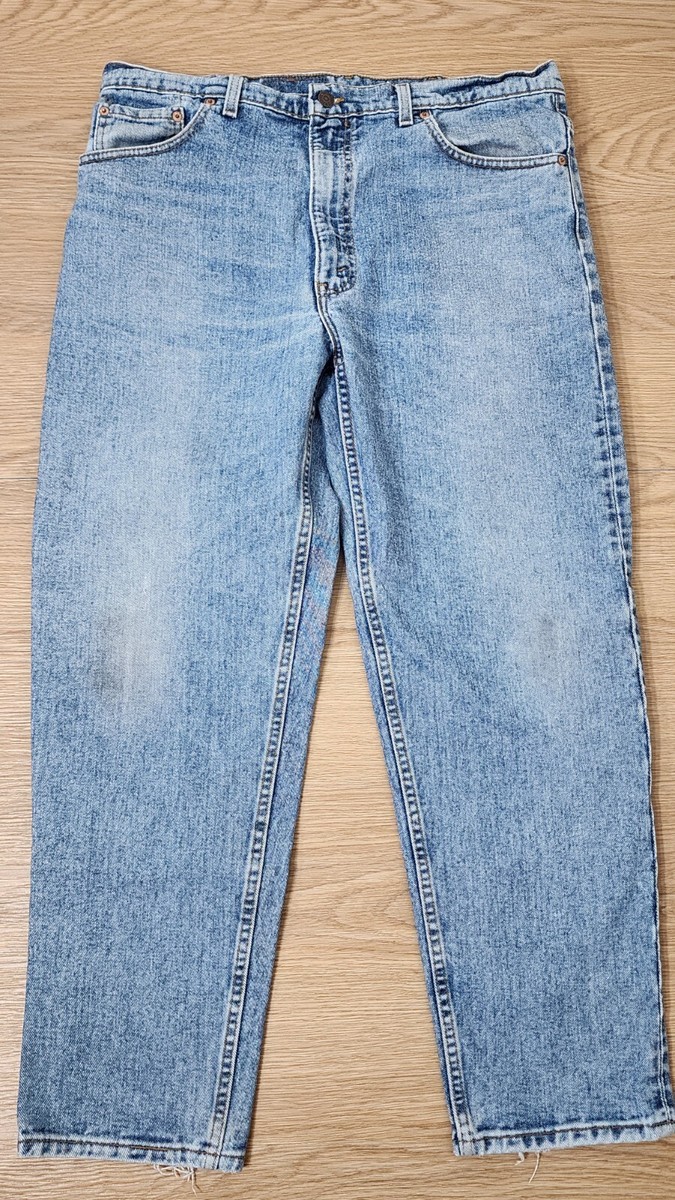 usa製 LEVI’S 550 W40 L30 Levi's Jeans 550 Men's Sz W40/L30 Light Blue Denim Five
