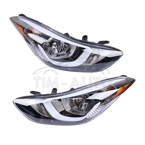 2Pcs Headlights For 2014 2015 2016 Hyundai Elantra W/Bulbs Left+Right