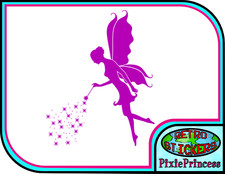 Pretty Fairy N Vinyl Sticker Laptop Mirror Car Truck Cute Wall Art Window Decal