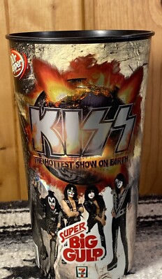 Vintage KISS 7 ELEVEN PLASTIC SUPER BIG GULP CUP GENE SIMMONS