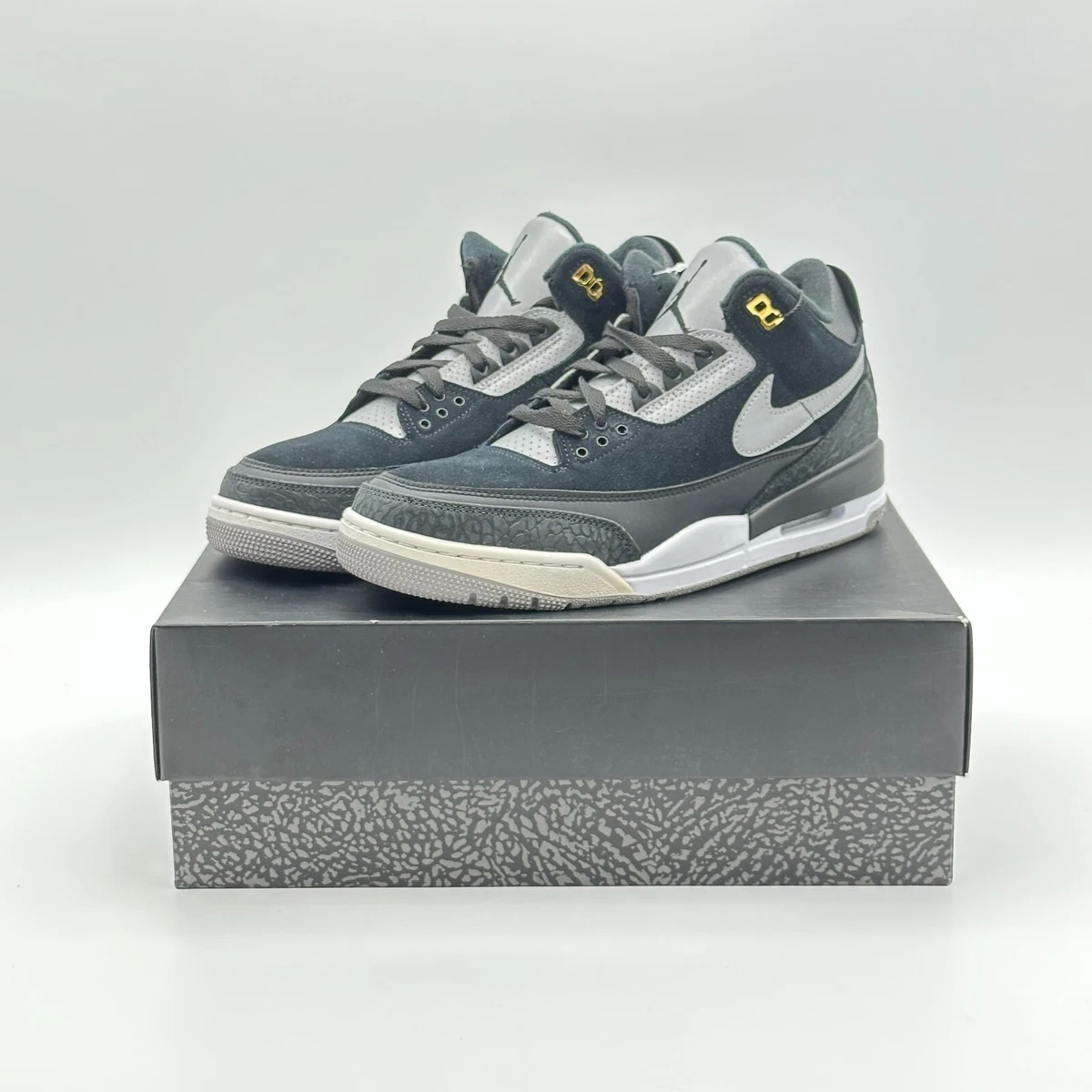 Size 10.5 - Nike Air Jordan 3 Retro Tinker SP Black Cement CK4348