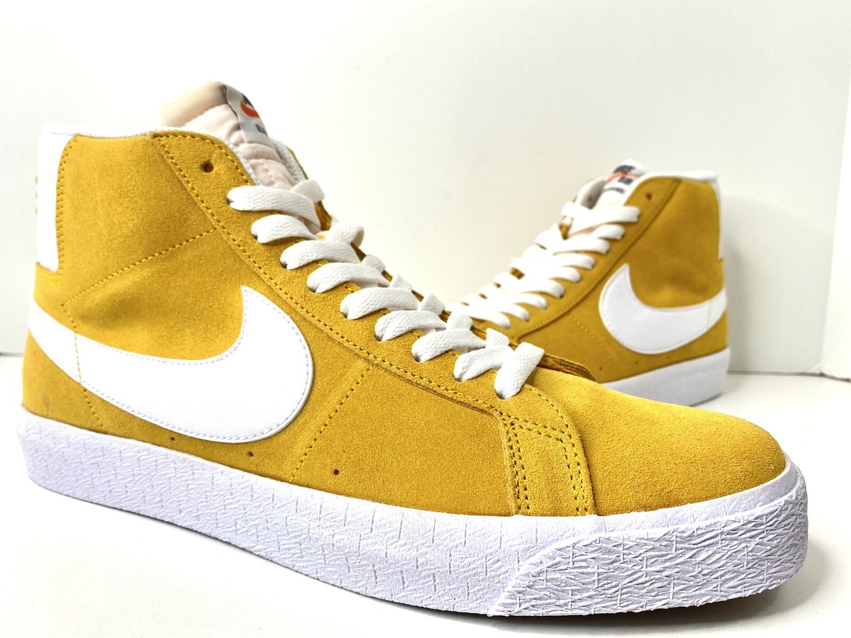 NIKE SB ZOOM BLAZER MID UNIVERSITY GOLD WHITE 864349 700 sz 10 | eBay