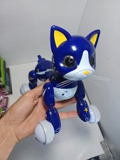 Spin Master Zoomer Kitty "Midnight" Purple Interactive Cat-CAT ONLY - Tested -