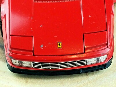 BbURAGO 1984 Ferrari Testarossa Red 1:18 SCALE Made In Italy | eBay