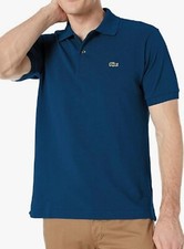 Lacoste Men's Short Sleeve Pique L.12.12 Classic Fit Polo Shirt Blue XL
