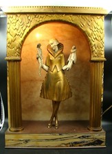 FRENCH ART DECO JUNE FILLE AUX POUPEES BRONZE LAMP BY PIERRE LE FAGUAYS ca 1930