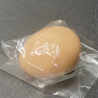 Faux Hard Boiled Egg Fake Food Rubber Prop Movie Display Flat Base Brand New