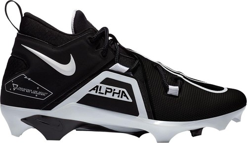 Size 12 Wide-Mens Nike Alpha Menace Pro 3 White Black Football