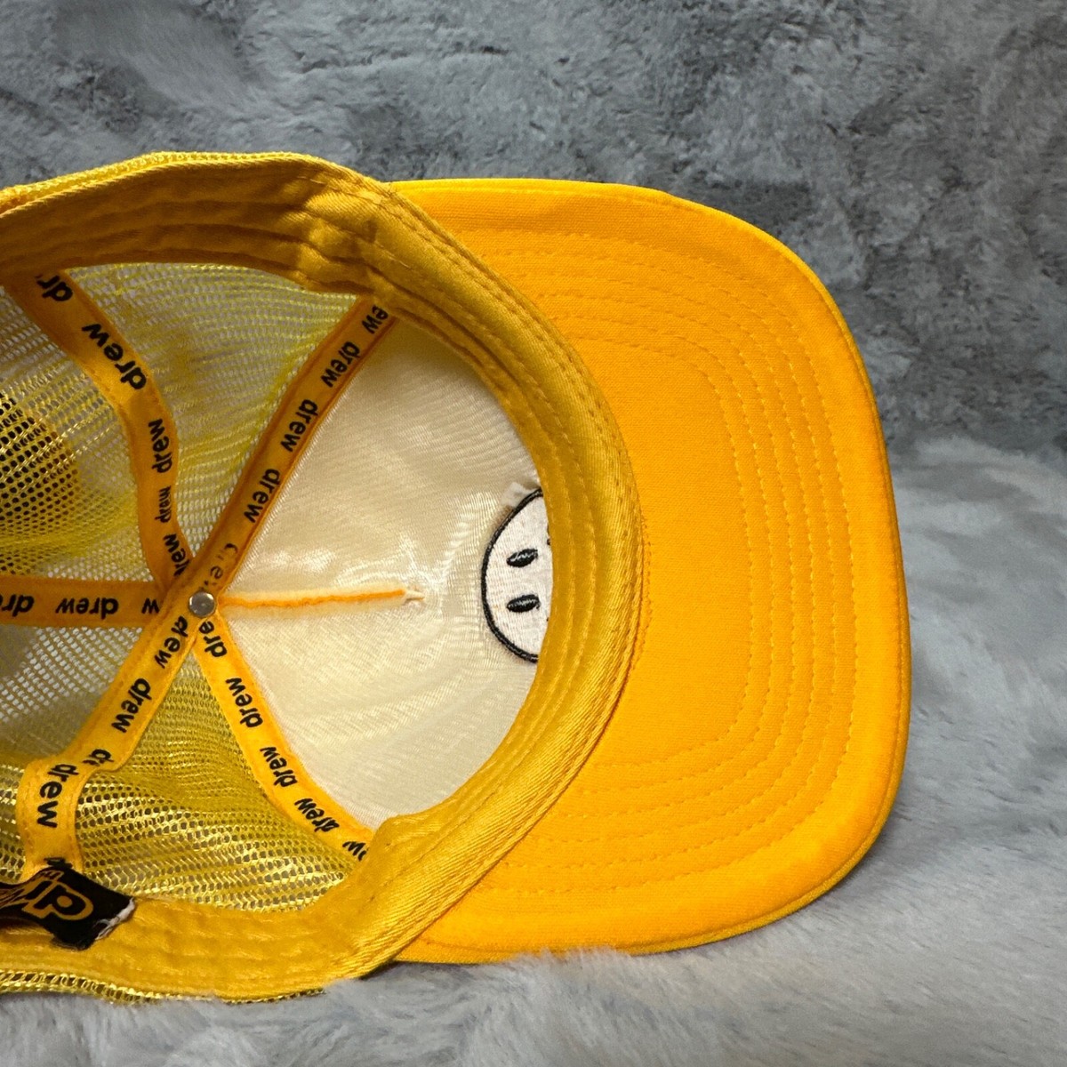 Justin Bieberプロデュースブランドdrew house 刺繍 cap Justin Bieber Drew House Embroidered Mascot Logo Black