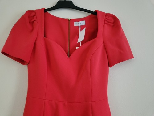 rebecca vallance l'amour puff sleeves sheath dress Sz AU 8 NWT - Picture 3 of 17