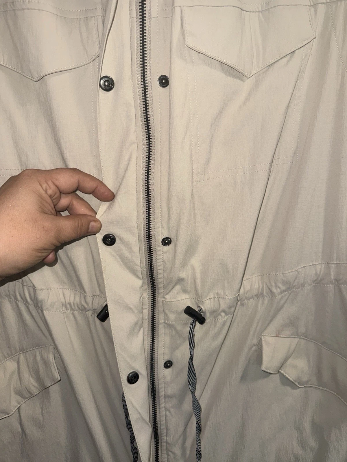 Happy Camper by Torrid unisex Beige Utility Vest  Full Zip/Buttons Sz 5X image 7