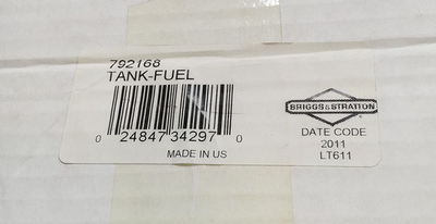 #ad Briggs and Stratton 792168 Fuel Tank NEW Open Box $80.00