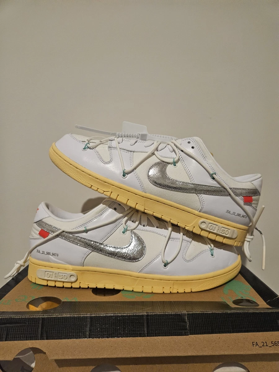 Las mejores ofertas en Nike Off-White x Dunk Low Lot 01 of 50 | eBay
