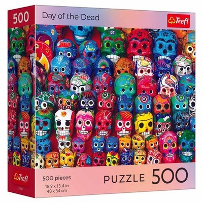 TRE37501 Trefl USA Puzzle: Halloween Day of the Dead 500pc