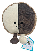 JELLYCAT Nibblechip Cookie NYC FAO Diner Black White Cookie for