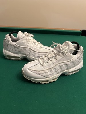 Nike Air Max 95 Essential Men Size 8 White Athleisure Shoes Sneakers CT1268-100