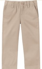 Nautica Boys School Uniform Twill Khaki Pants 4T New With Tags
