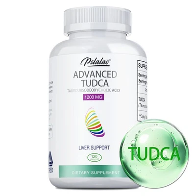 PSLALAE Advanced TUDCA 1200mg - Cleanse & Detox, Integratore Supporto Fegato ad Alta Potenza