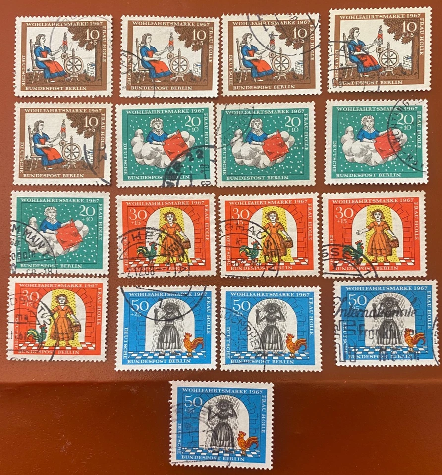 Berlin Wohlfahrt 1967 kpl. Sätze gest. echt gelaufen o. Gummi - Bild 1 von 1