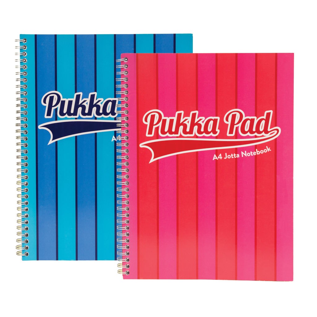 Pukka Pad Jotta A4 Notebook 8243-BLS Coral Ruled Spiral Notepad