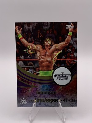 2025 Topps Universe WWE Ultimate Warrior SummerSlam Purple Glass # d/399