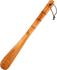 New Premium Wooden Shoe Horn 13" Long Handle Durable Shoe Helper Fast Shipping