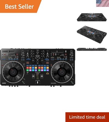 Professional Scratch-Style DJ Controller with Stems Control & Piano Play Mode