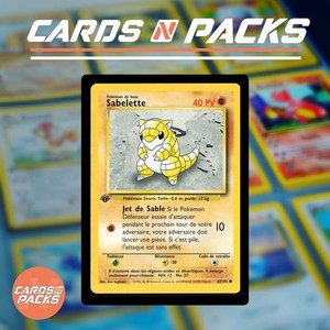 Carte Pokemon Sabelette 62/102 Set de Base Edition 1 NM-Mint