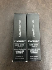 bareMinerals Statement Luxe-Shine Lipstick - Flash 0.12 oz Lipstick Lot Of 2
