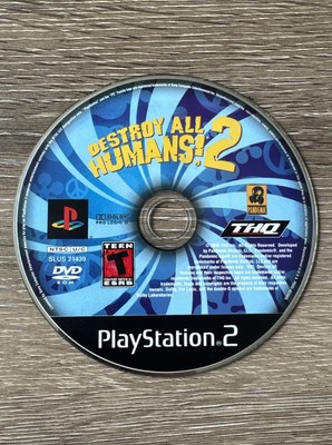 Destroy All Humans 2 Sony PlayStation 2 2006 PS2 Disc Only Red Marker On Rating