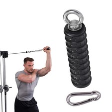Ergonomic Tricep Rope Handle Pulldown Attachment Fitness Cable Attachments fo...