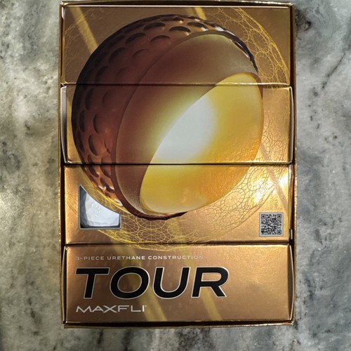 Maxfli Tour Max Align Golf Balls 12 Pack - Gloss White Fanatics logo on balls - Picture 3 of 3