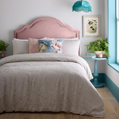 Bettbezug Bettwäsche Set Toria Floral Jacquard von Appletree Heritage Stone