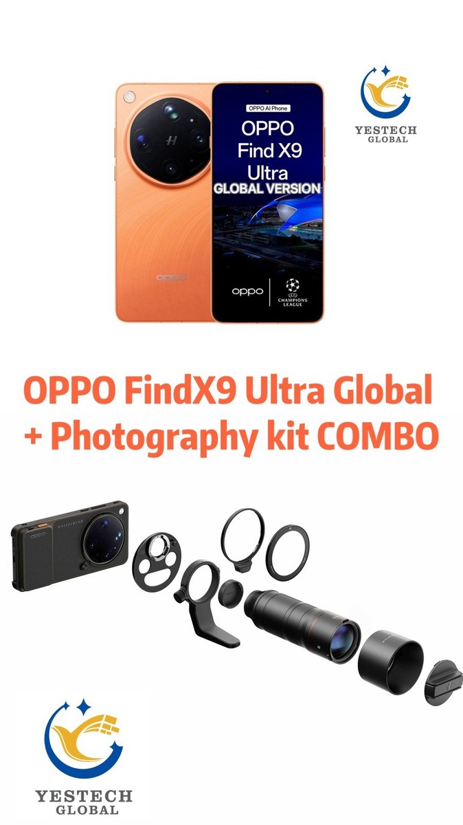 OPPO Find X9 Ultra 512GB Global Model + Hasselblad Photography Kit