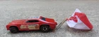 1969 Hot Wheels Tom McEwen Mongoose Funny Car Red Line w Cloth Parachute Complet
