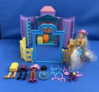 Polly Pocket Horse Ranch Ride In Style Spielset mit Figur Pferd und Zubehör
