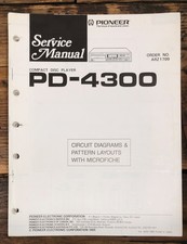 Pioneer PD-4300 Lettore CD Manuale di servizio *Originale* #2