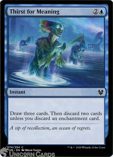 Thirst for Meaning Common Mint MTG Card :: :: Challenger Decks 2021 :: ::