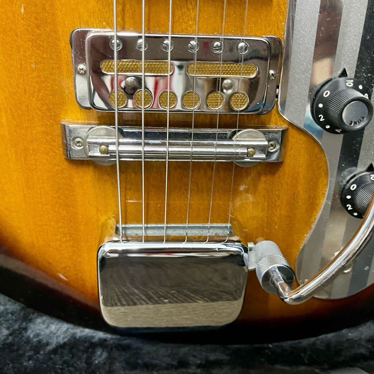 Electric Guitar Teisco WG-3L Sunburst Made in Japan with Hard Case