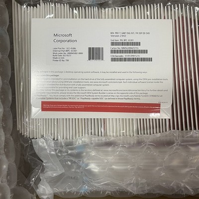 Windows 11 Pro 64-Bit DVD with Authentic License Key New