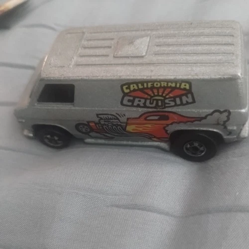 Vintage 1974- Diecast Hot Wheels Van Silver California Cruisin