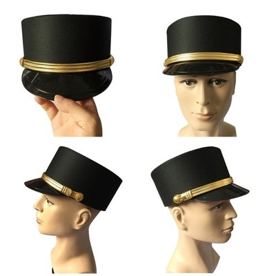 Role Play Hats Adult Doorman Hotel Waiter Hat for Role Play Photography Hat