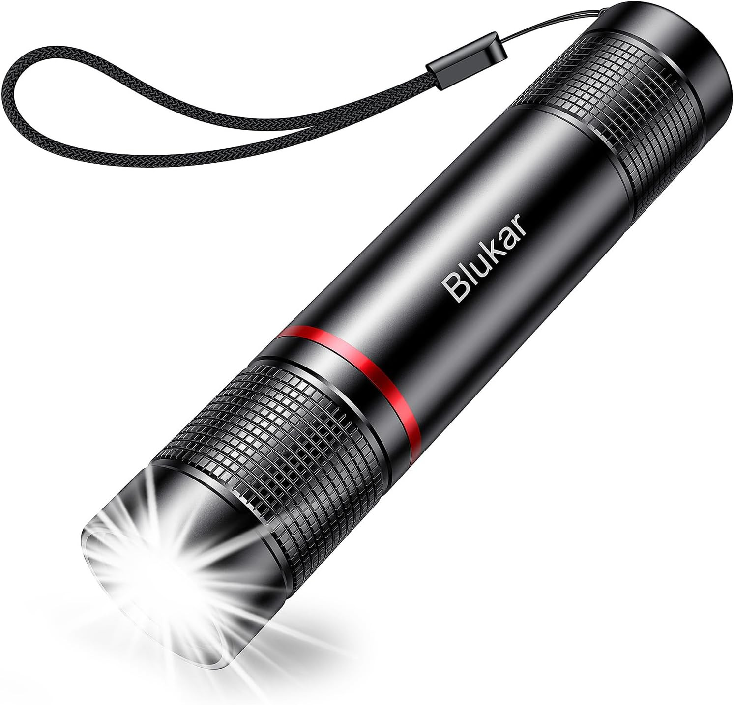 LED Torch Rechargeable, 2000L Super Bright Adjustable Focus Flashlight, 4 Lighti