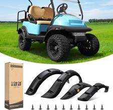 10L0L 4PCS Golf Cart Fender Flares for Yamaha G29, EZGO TXT/RXV, Club Car DS/Pre
