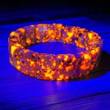 Yooperlite Bracelet Cuff Fluorescent Sodalite UV Reactive Rare Crystal Healing